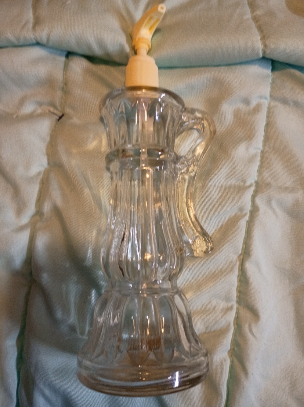 VTG Avon Vita-Moist Body Lotion Empty Glass Dispenser